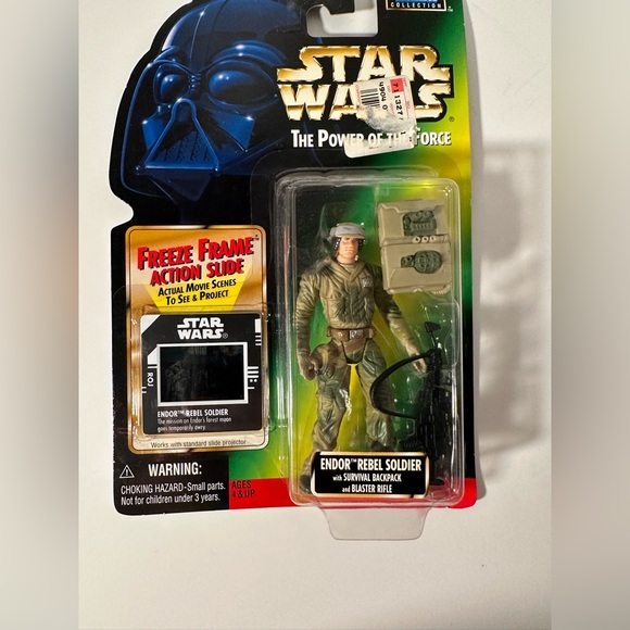 Star Wars Power of Force Endor Rebel Soldier Freeze Frame Figure - Picture 1 of 3